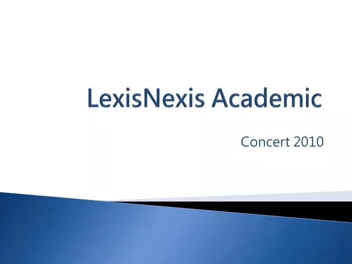 lexisnexis academic