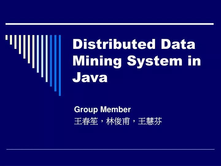 distributed data mining system in java