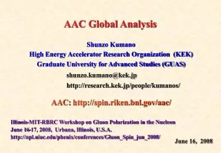 AAC Global Analysis