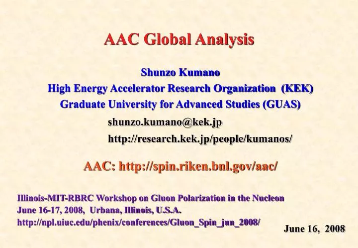 aac global analysis