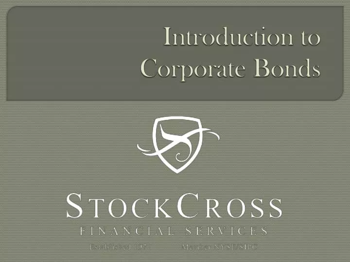 introduction to corporate bonds