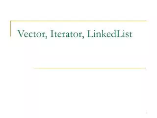 vector iterator linkedlist