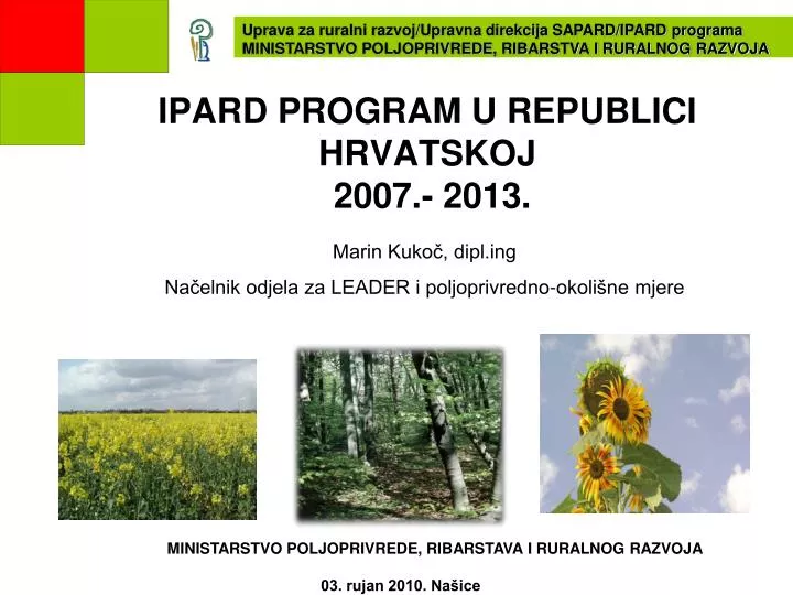 ipard program u republici hrvatskoj 2007 2013