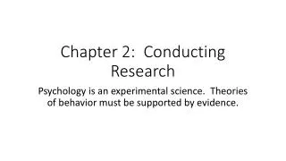 Chapter 2: Conducting Research