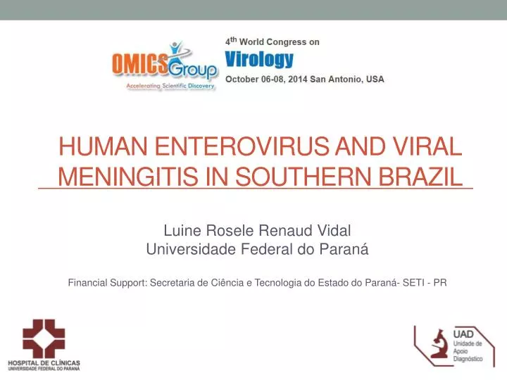 human enterovirus and viral meningitis in southern brazil