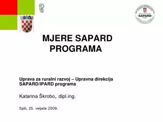 mjere sapard programa