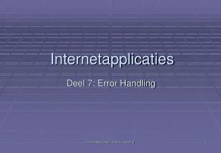 internetapplicaties
