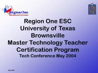 Master Technology Teacher Certification What is it?