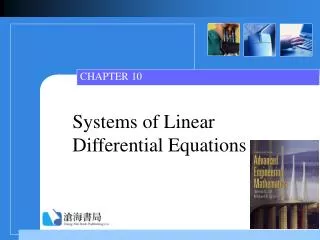 Systems of Linear Differential Equations