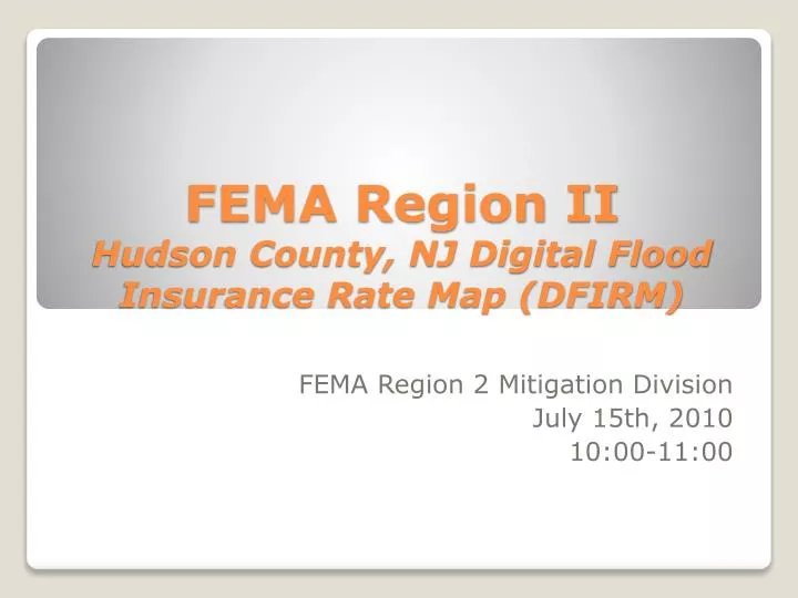 fema region ii hudson county nj digital flood insurance rate map dfirm