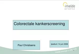 colorectale kankerscreening
