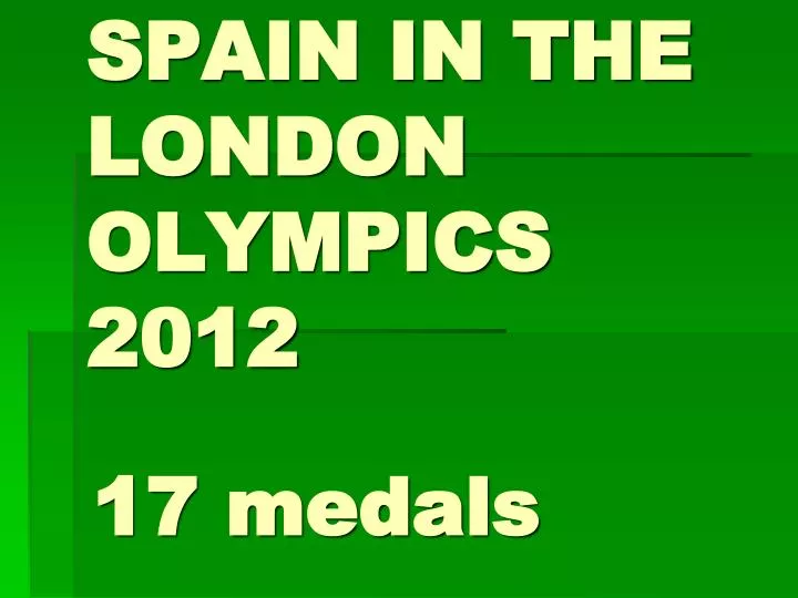 Ppt Spain In The London Olympics 2012 Powerpoint Presentation Free