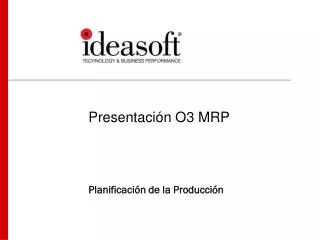 planificaci n de la producci n