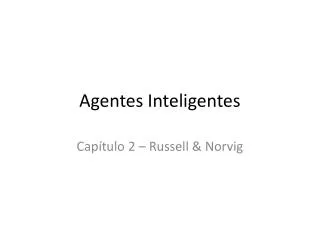 agentes inteligentes