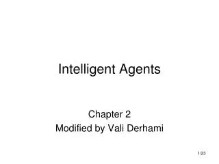 Intelligent Agents