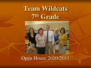 Team Wildcats 7 th Grade