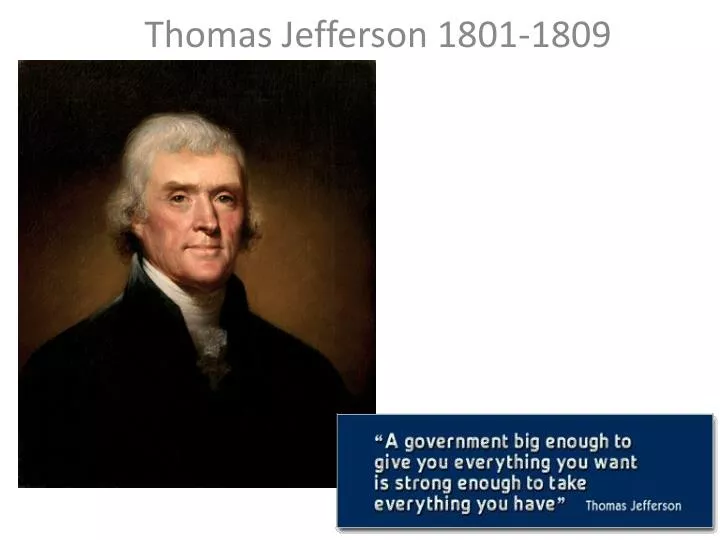 thomas jefferson 1801 1809