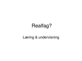realfag