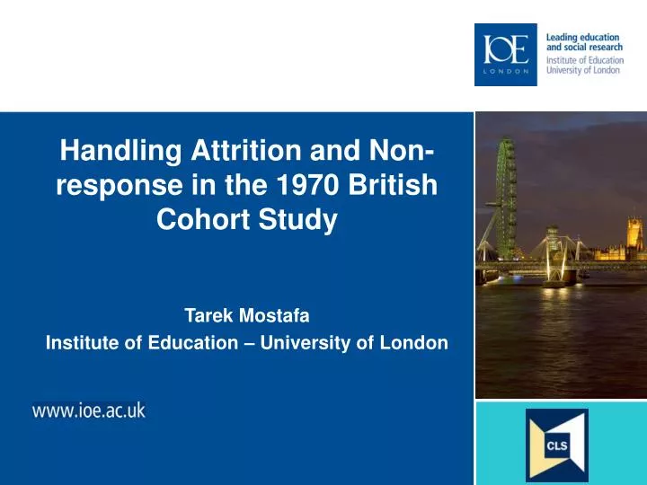 handling attrition and non response in the 1970 british cohort study