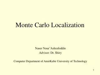 Monte Carlo Localization