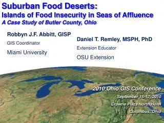 Suburban Food Deserts: Islands of Food Insecurity in Seas of Affluence