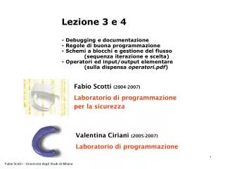 fabio scotti 2004 2007 laboratorio di programmazione per la sicurezza