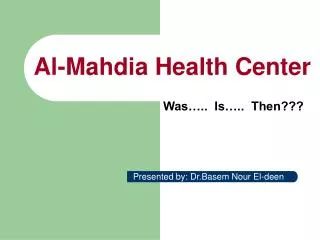 Al-Mahdia Health Center