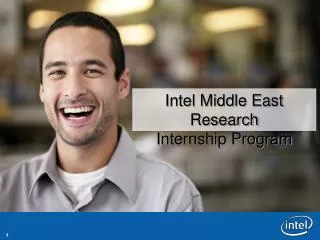 Intel Middle East Research Internship Program