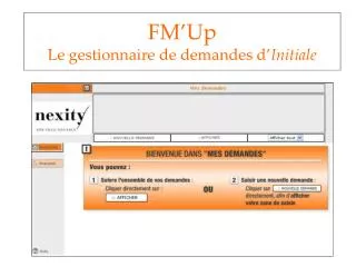fm up le gestionnaire de demandes d initiale