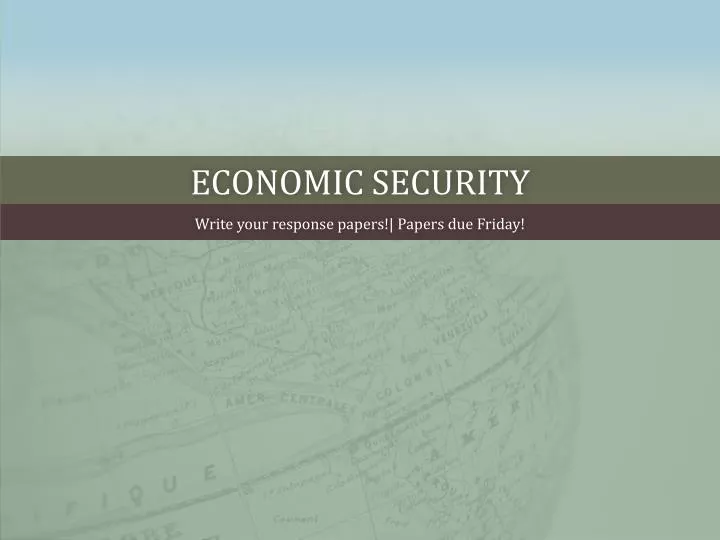 economic security