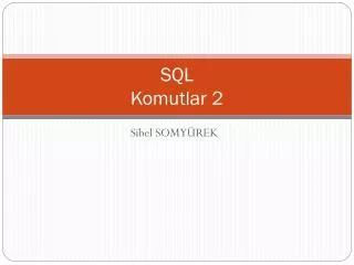 sql komutlar 2