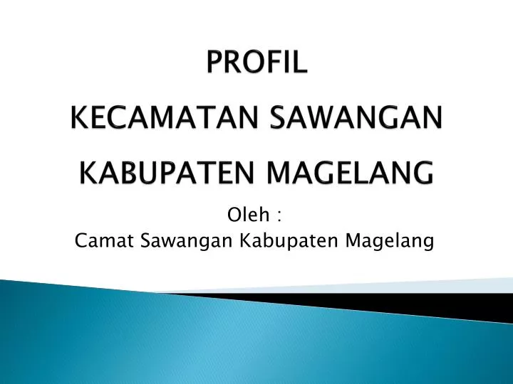 profil kecamatan sawangan kabupaten magelang
