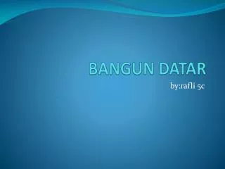bangun datar