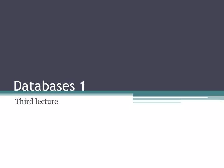 databases 1