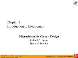 Chapter 1 Introduction to Electronics