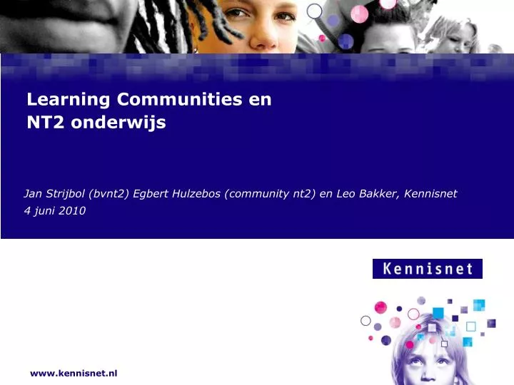 learning communities en nt2 onderwijs