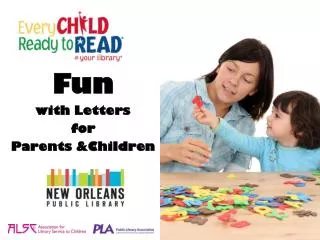Fun with Letters for Parents &amp;Children
