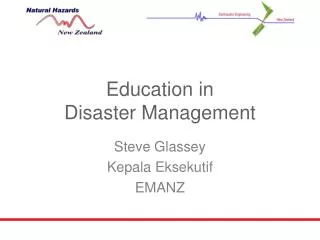 Education in Disaster Management