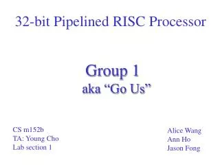 32-bit Pipelined RISC Processor