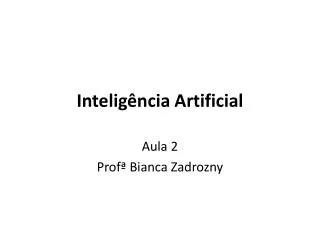 intelig ncia artificial
