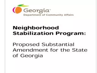 Federal Allocation to Georgia