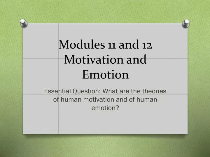 modules 11 and 12 motivation and emotion