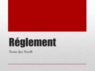 r glement