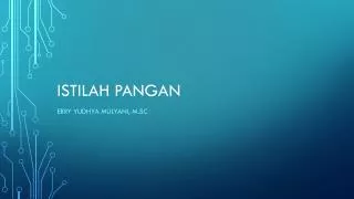 istilah pangan