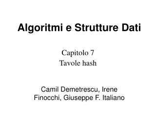 algoritmi e strutture dati