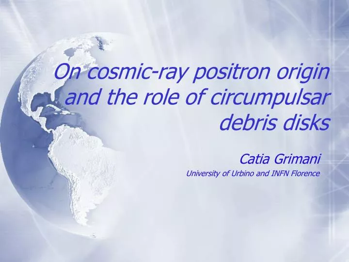 on cosmic ray positron origin and the role of circumpulsar debris disks