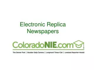 Electronic Replica Newspapers