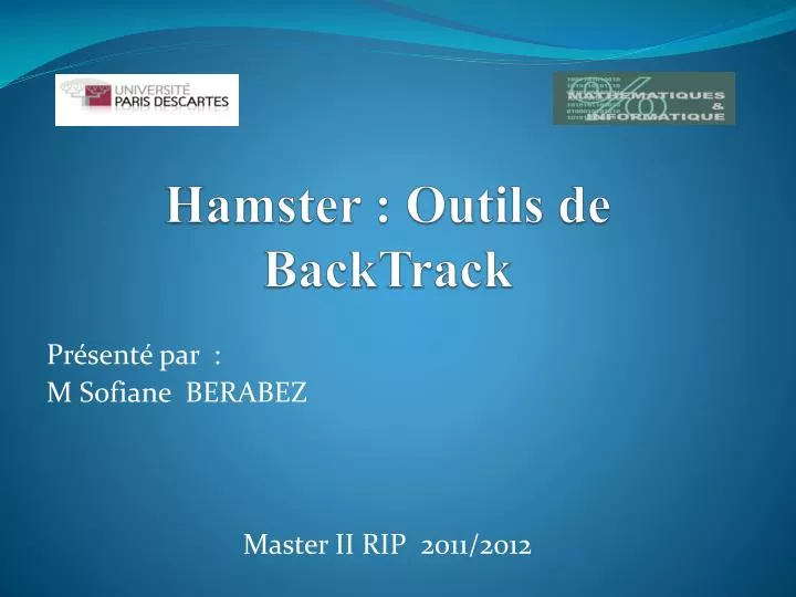 hamster outils de backtrack