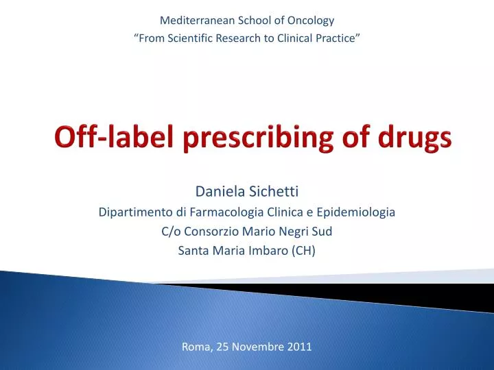 off label prescribing of drugs