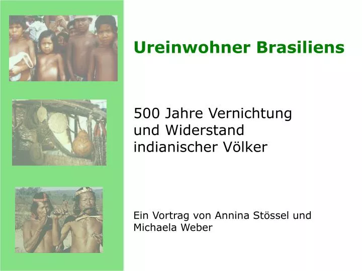 ureinwohner brasiliens